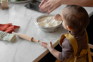 Montessori kitchen organization for a child