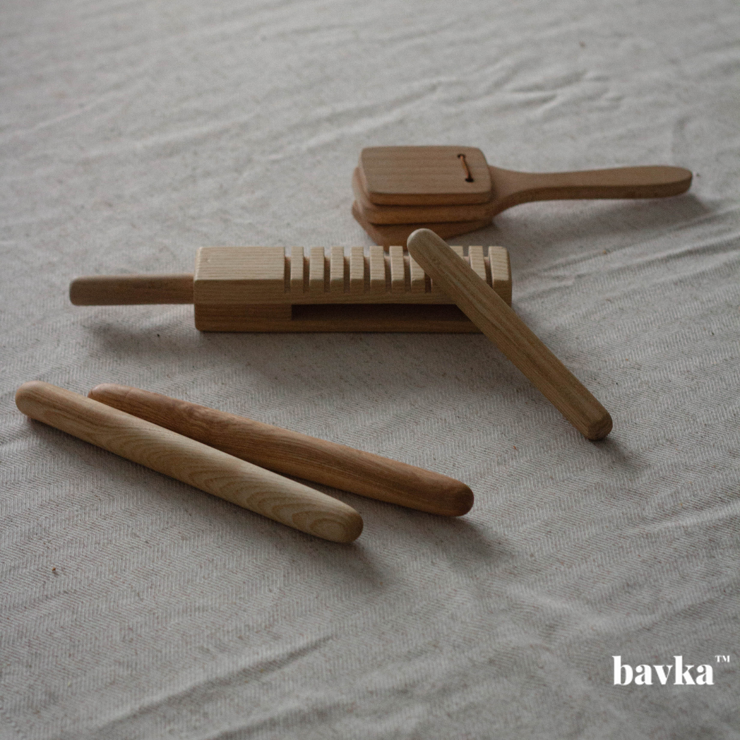 Montessori wooden musical instrument set